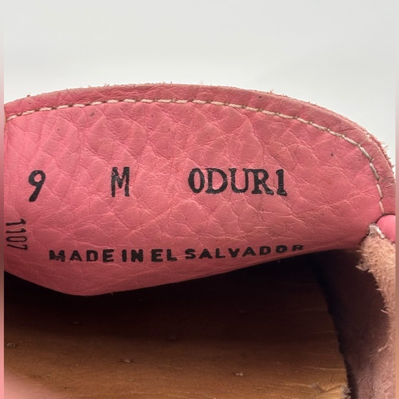 L.L. Bean Pink Leather Loafer Driving Moccasins US 9 - Picture 10 of 10